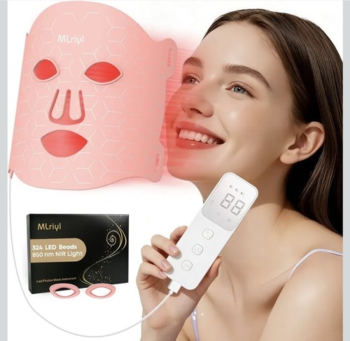 Led face mask - mask, red