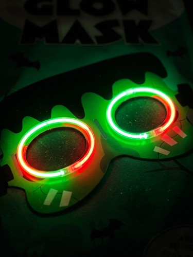 Halloween glow mask - led, light