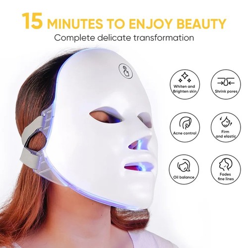 Led facial mask color red - facial, 7