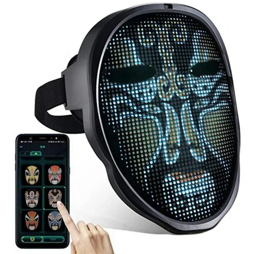Programmable led face mask - programmable,