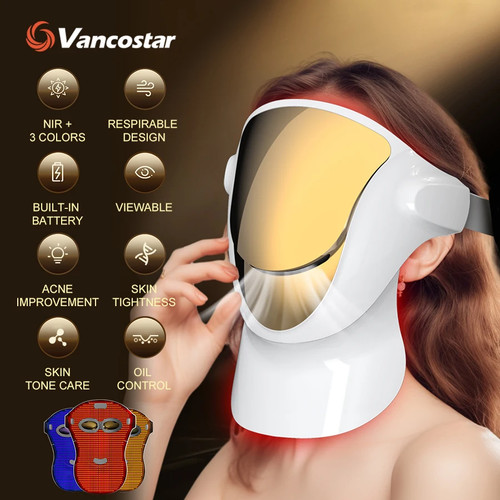 Led face mask for anti - led, anti-aging