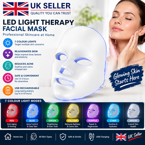 Color led facial mask - color,