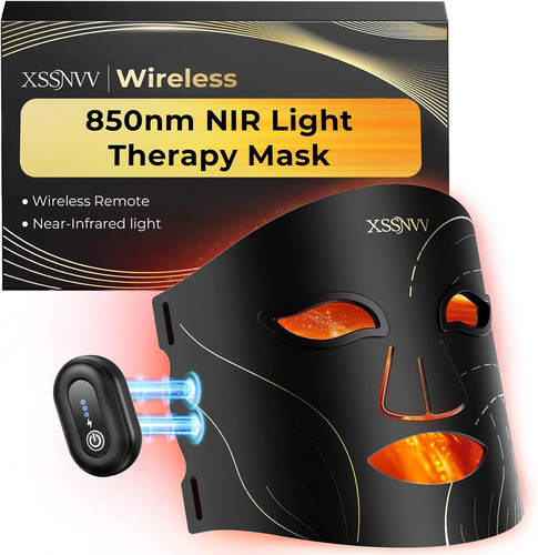 Cordless led face mask red - cordless,