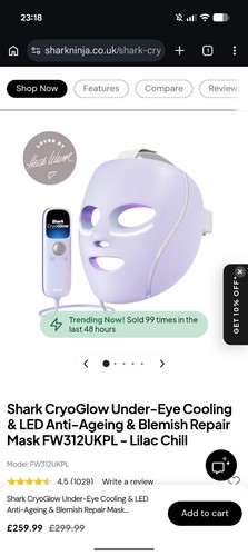 Shark cryoglow under eye - shark,