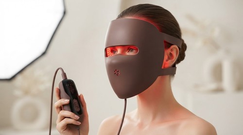 Led face mask red blue - face, light