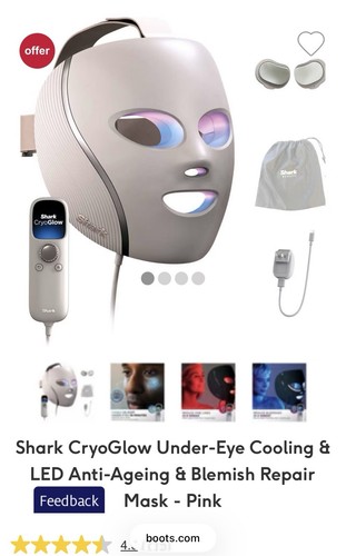Shark cryo glow led - face, mask