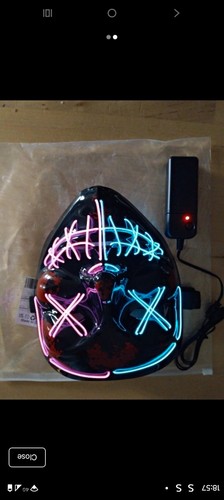Led light full face mask - led, light-up