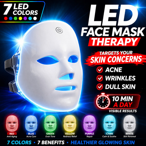 Color led face mask skin - led,