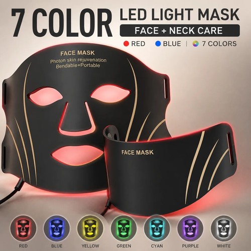 Led face mask red - face,