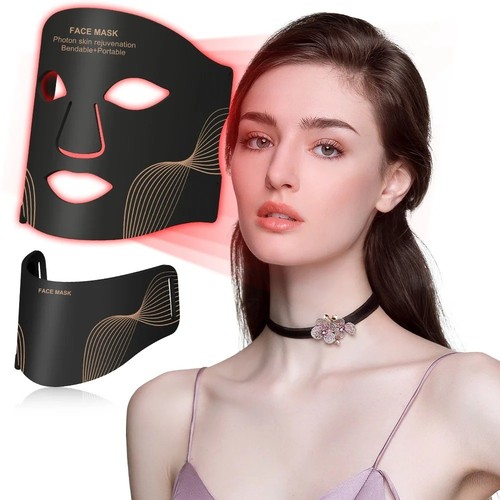 Color led face mask neck - face,