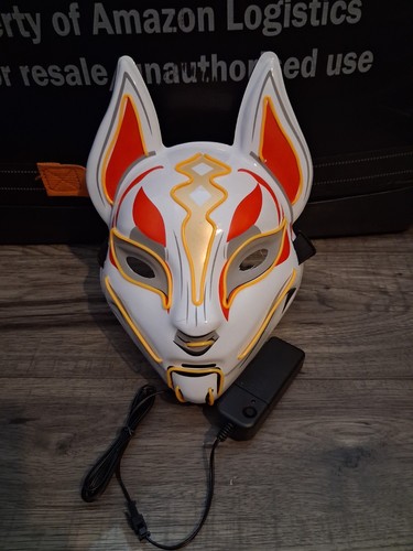 Led white fox full - full, face