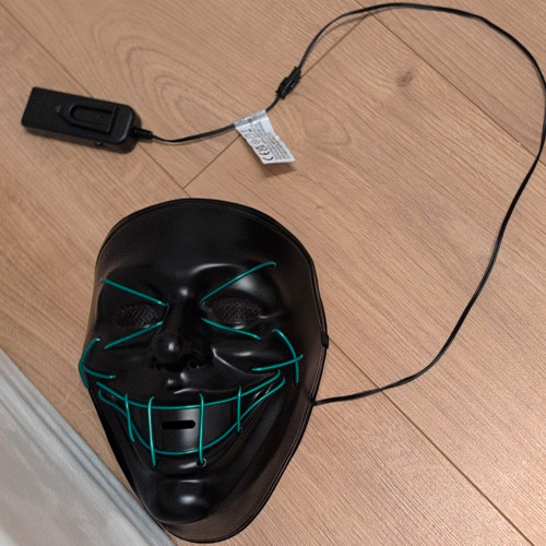 Black led light full face - full,
